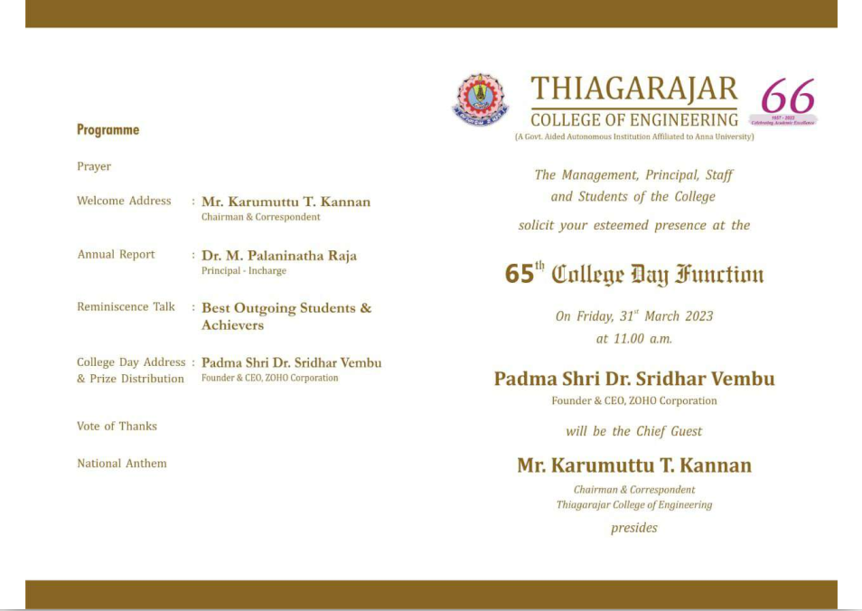 65th College Day