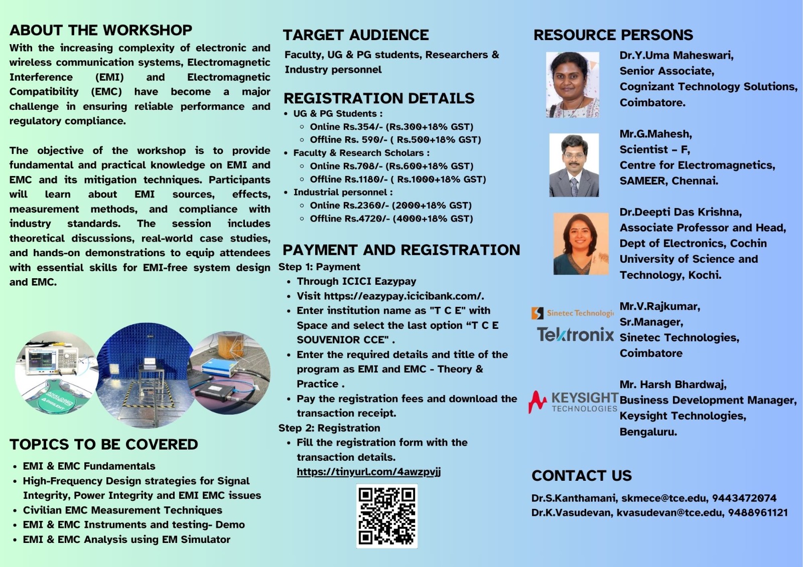 CEEPT & CCE organized One-Day Workshop on EMI and EMC: Theory & Practice