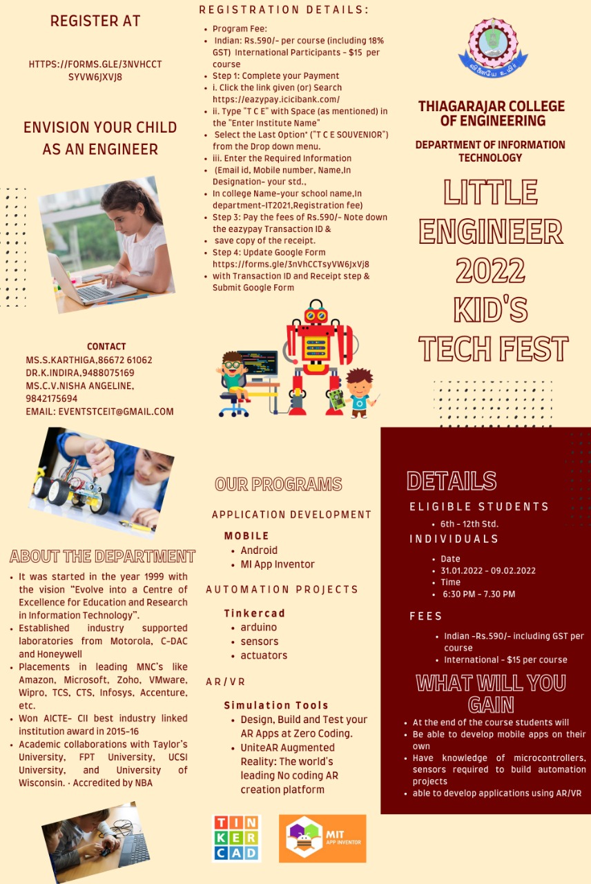 Little Engineer 2022 Kid's Tech Fest