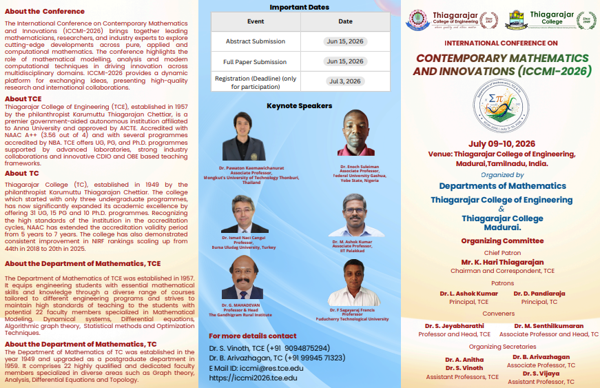 International Conference On Contemporary Mathematics And Innovations ( ICCMI - 2026)