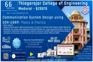 Workshop on Communication System Design Using SDR-USRP: Theory and Practice