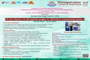 Summer Internship Program – 2025 From Basics to Breakthroughs in Wireless Communication