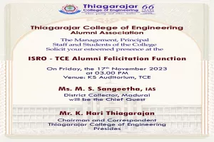 ISRO - TCE Alumni Felicitation Function