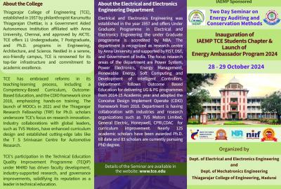 Two Days Seminar on Energy Auditing and Conservation Methods