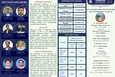 International Conference on AI in Construction and Sustainable Built Environment