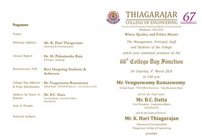 66th College Day 